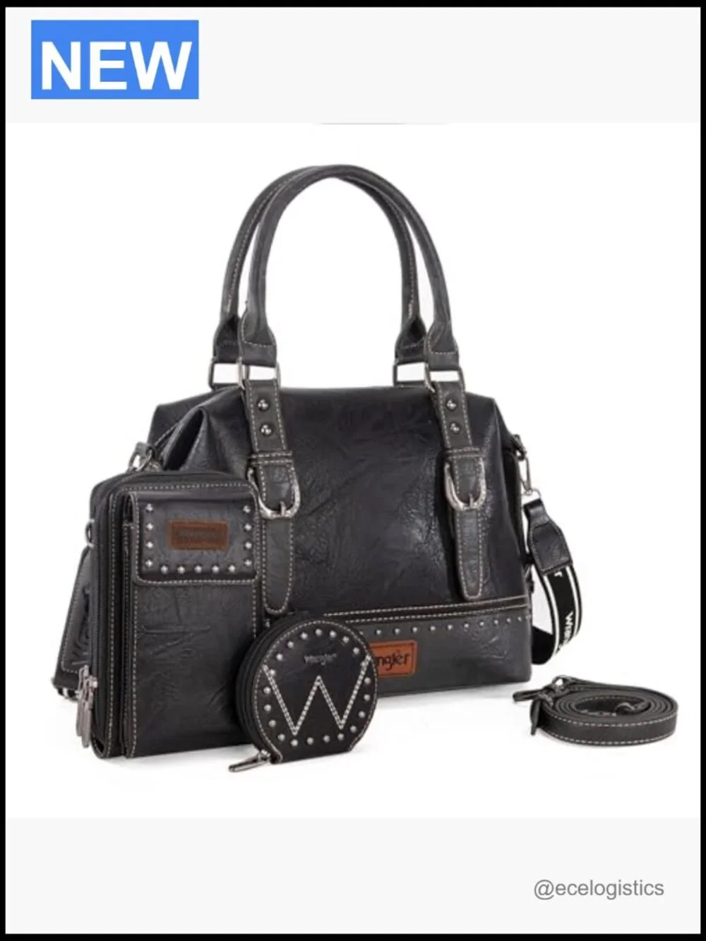 3-Piece Doctor Bag Set with Phone Purse and Coin Purse